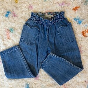 Mini Boden Denim Heart Pocket Jeans - 5
